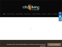 Tablet Screenshot of city-living.co.za